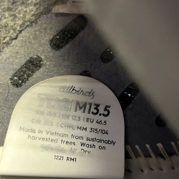 Allbirds Gray Tree Dasher 2 Mesh Slip-On Lace-Up Comfy Sneaker Size 13.5 - Picture 8 of 14